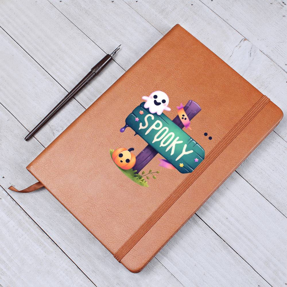 Cute Halloween Sticker 033 - Vegan Leather Journal