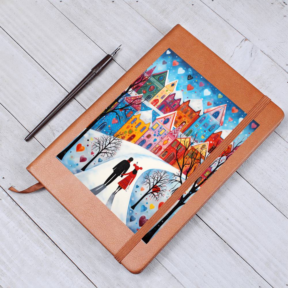 Valentine's Day Art 375 - Vegan Leather Journal