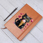 Valentine's Day Black Cat 063 - Vegan Leather Journal