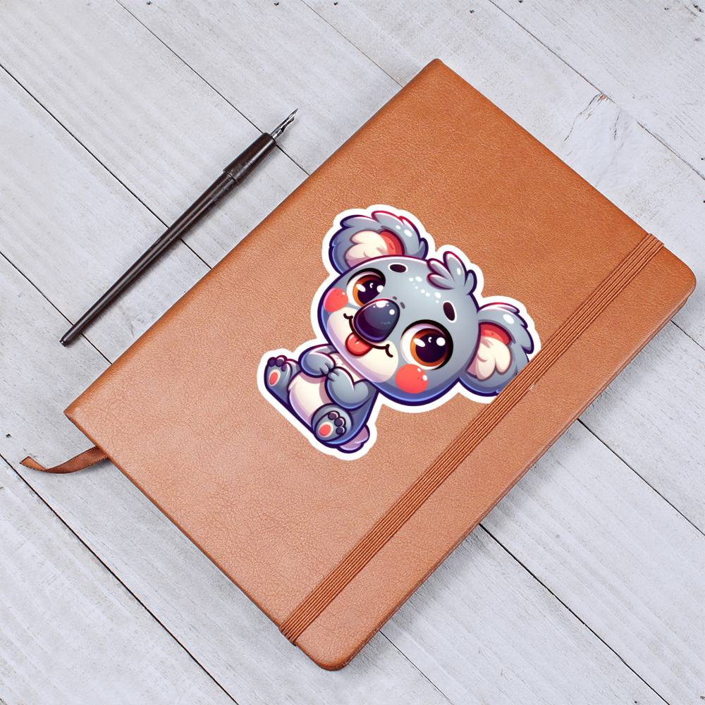 Cute Koala sticker 80 - Vegan Leather Journal