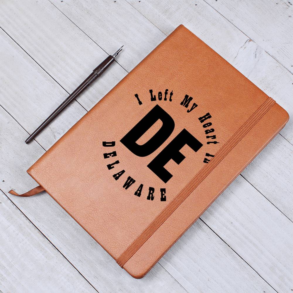 Heart In Delaware v01 - Vegan Leather Journal