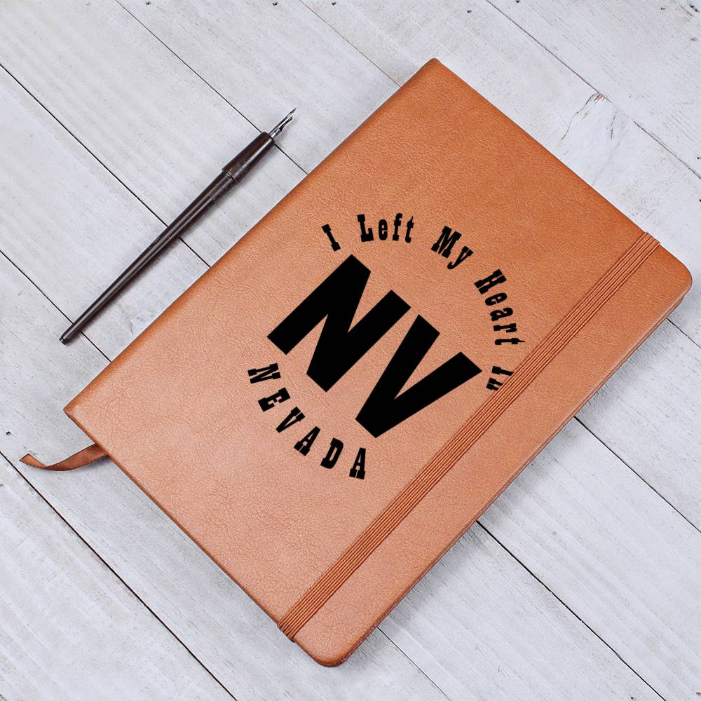 Heart In Nevada v01 - Vegan Leather Journal