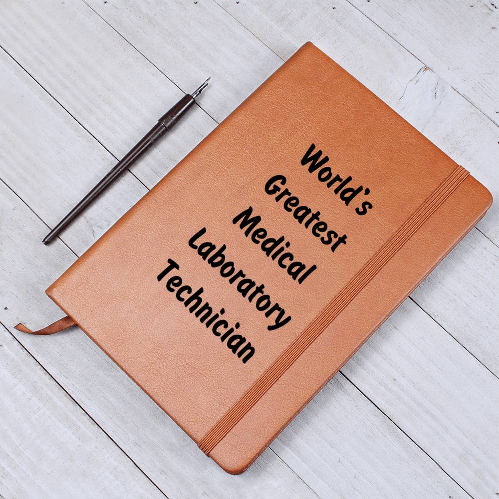 World's Greatest Medical Laboratory Technician v1 - Vegan Leather Journal