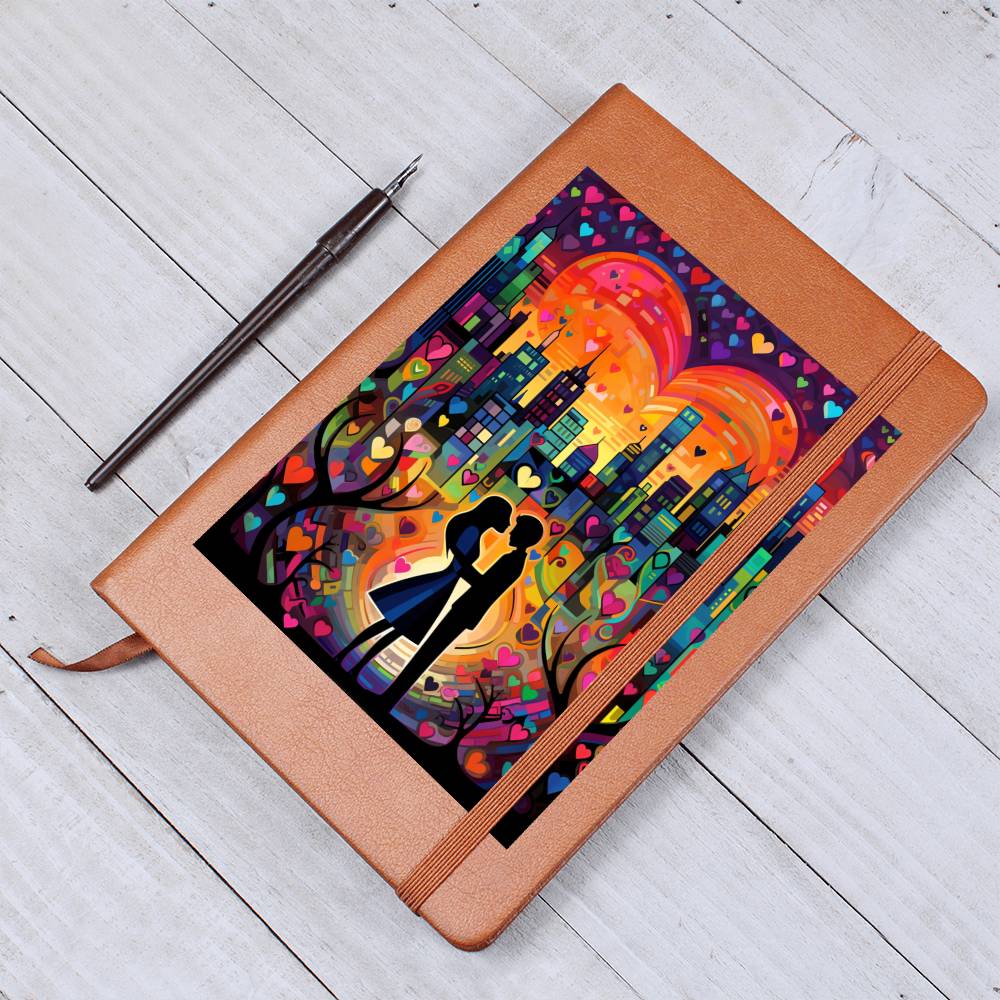 Valentine's Day Art 004 - Vegan Leather Journal