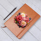 Floral Flower Wreath 040 - Vegan Leather Journal