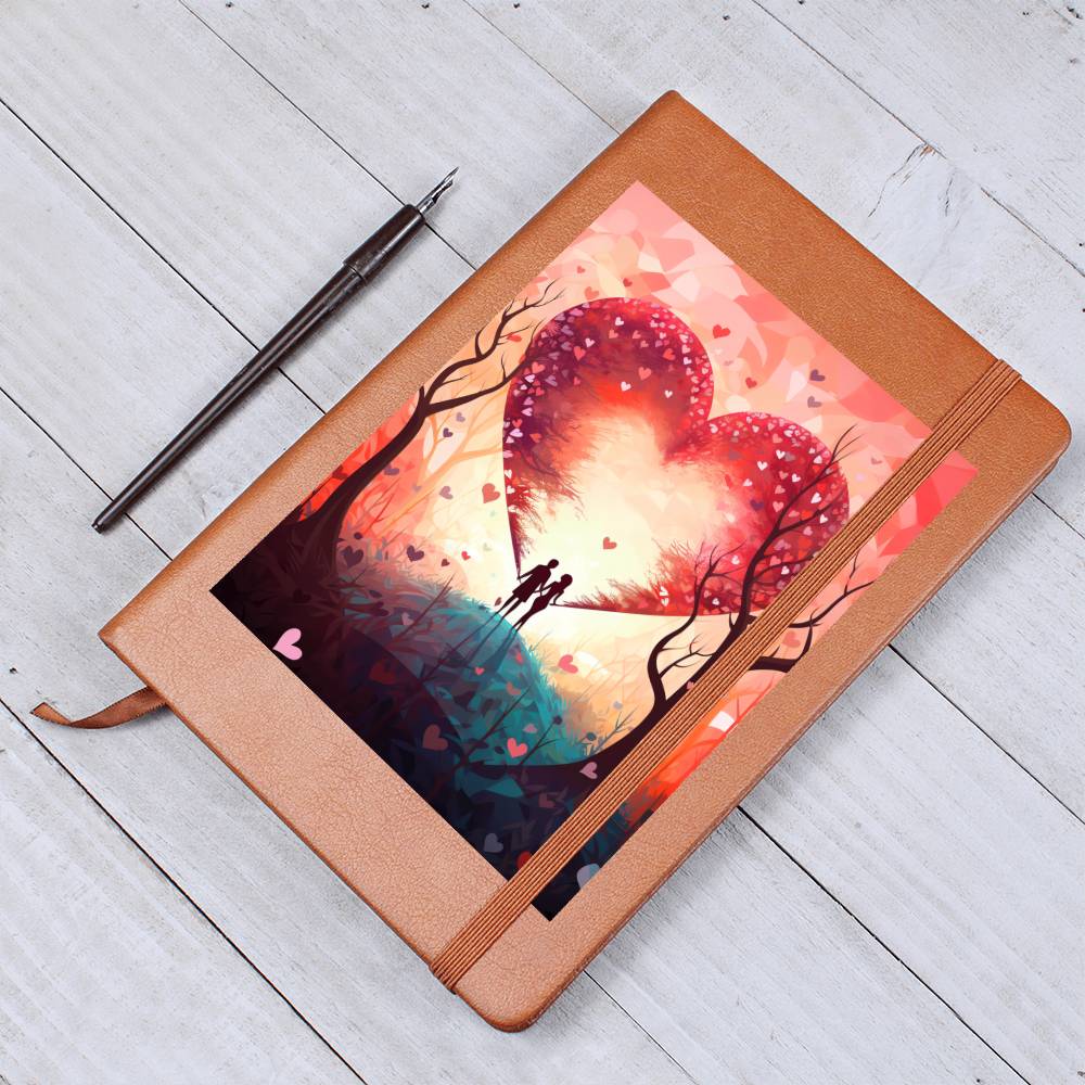 Valentine's Day Art 477 - Vegan Leather Journal
