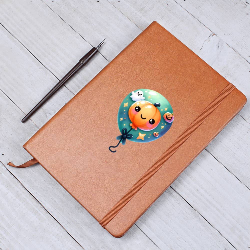 Cute Halloween Sticker 107 - Vegan Leather Journal