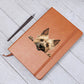 Cairn Terrier Peeking - Vegan Leather Journal