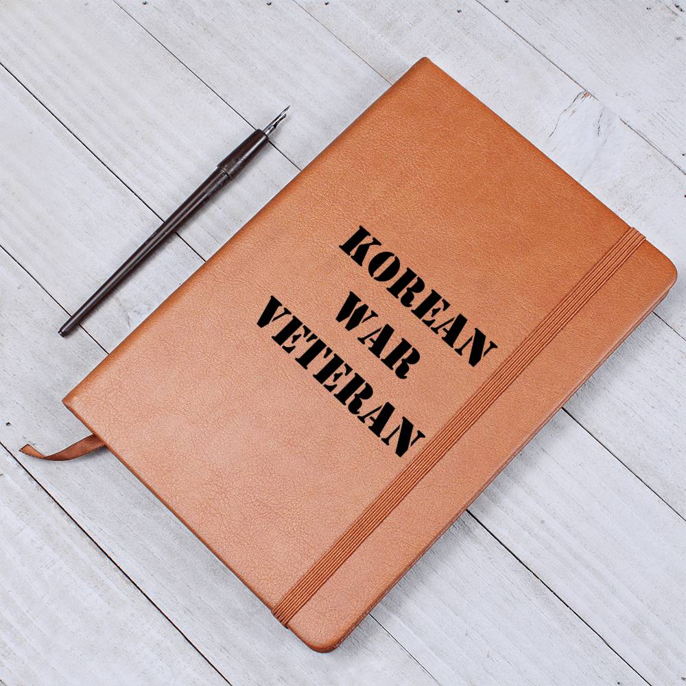 Korean War Veteran - Vegan Leather Journal