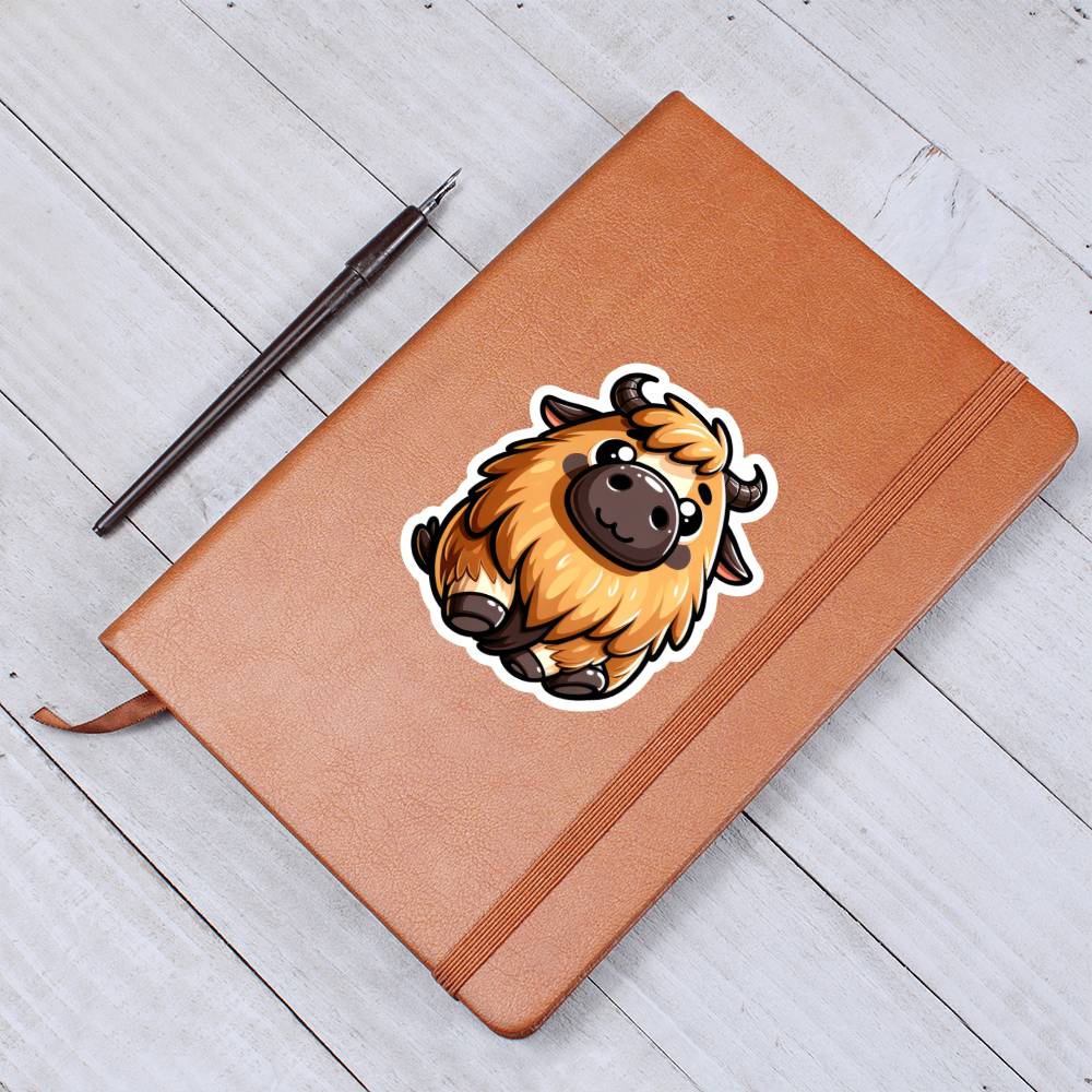 Cute Takin sticker  186 - Vegan Leather Journal