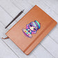 Cute Back to School Sticker 065 - Vegan Leather Journal