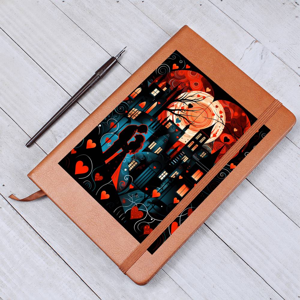 Valentine's Day Art 444 - Vegan Leather Journal