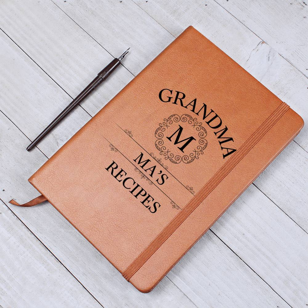 Grandma Ma's Recipes - Vegan Leather Journal