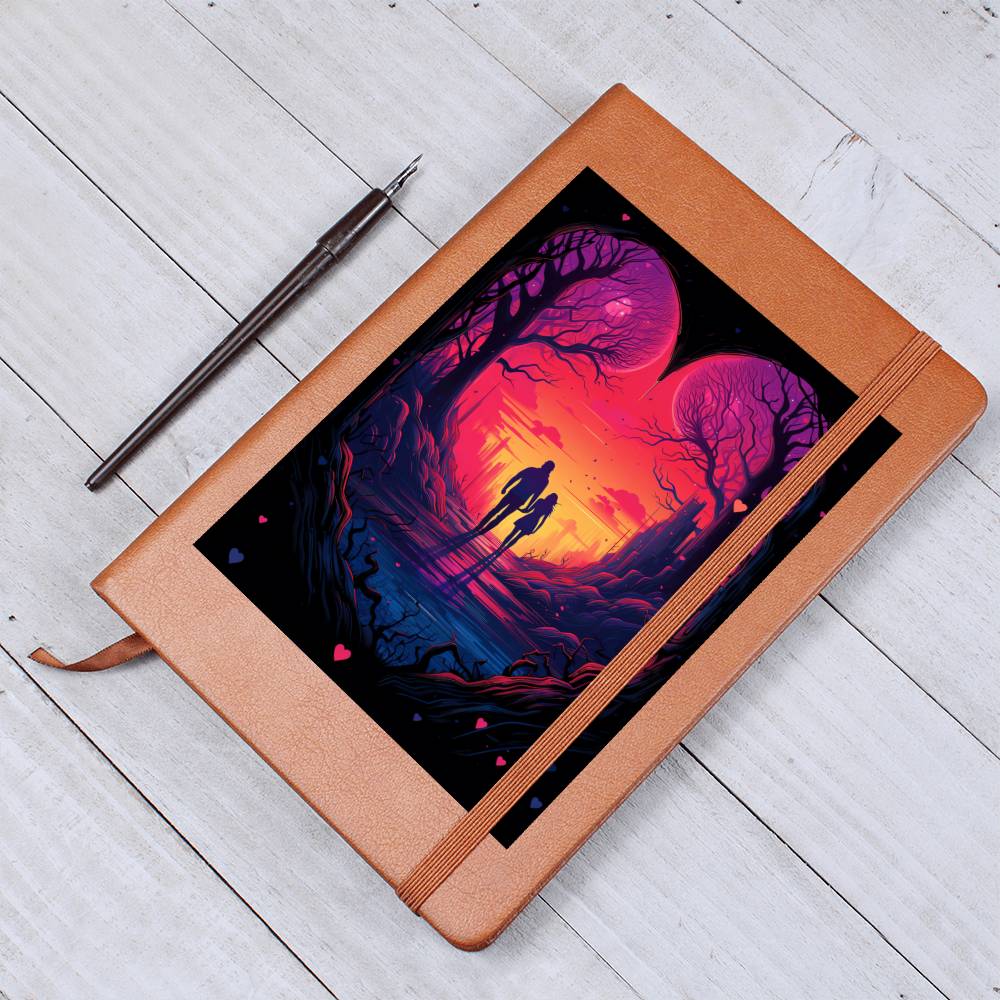 Valentine's Day Art 155 - Vegan Leather Journal