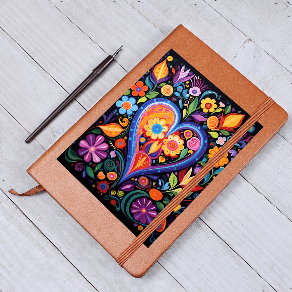 Valentine's Day Art 254 - Vegan Leather Journal