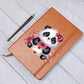Valentine's Day Panda 009 - Vegan Leather Journal