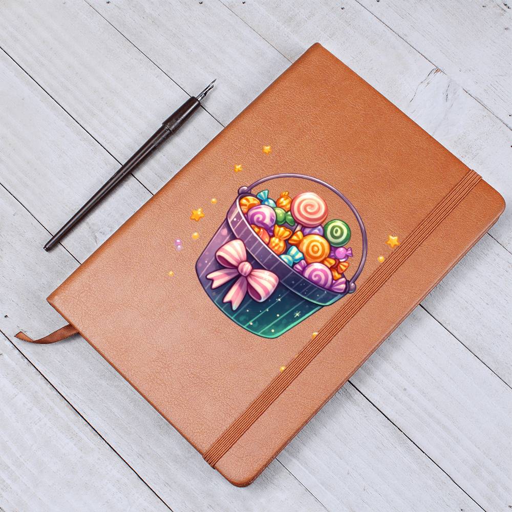 Cute Halloween Sticker 002 - Vegan Leather Journal