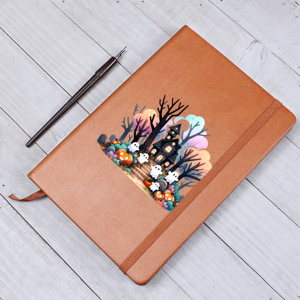 Cute Halloween Sticker 055 - Vegan Leather Journal