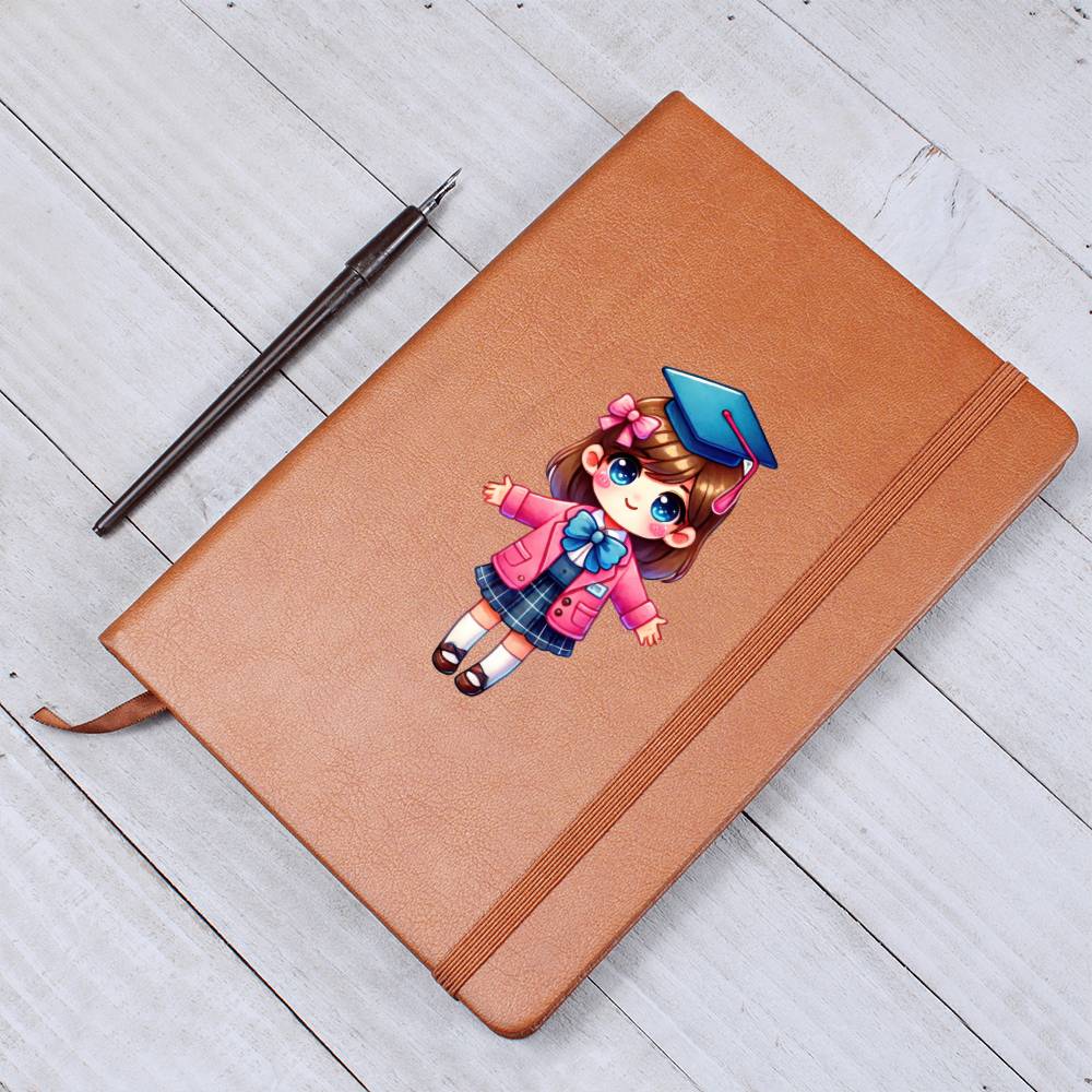 Cute Back to School Sticker 036 - Vegan Leather Journal