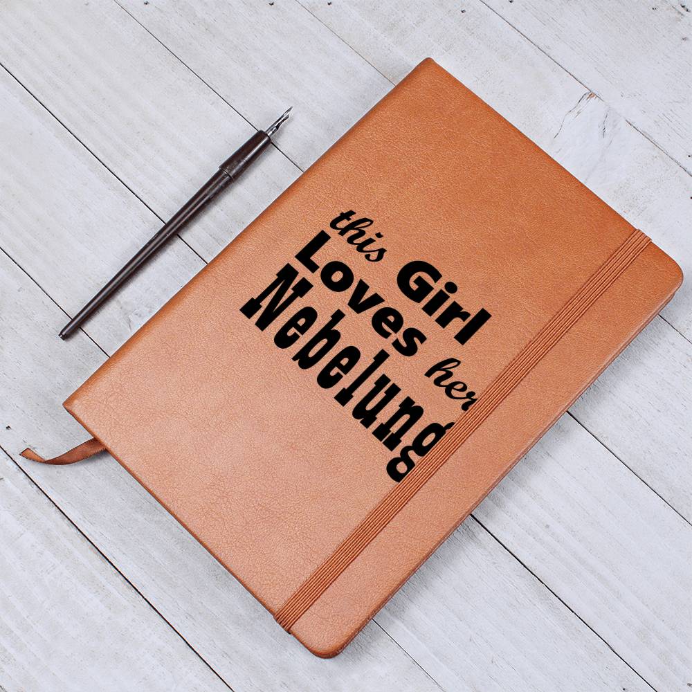 This Girl Loves Her Nebelung - Vegan Leather Journal