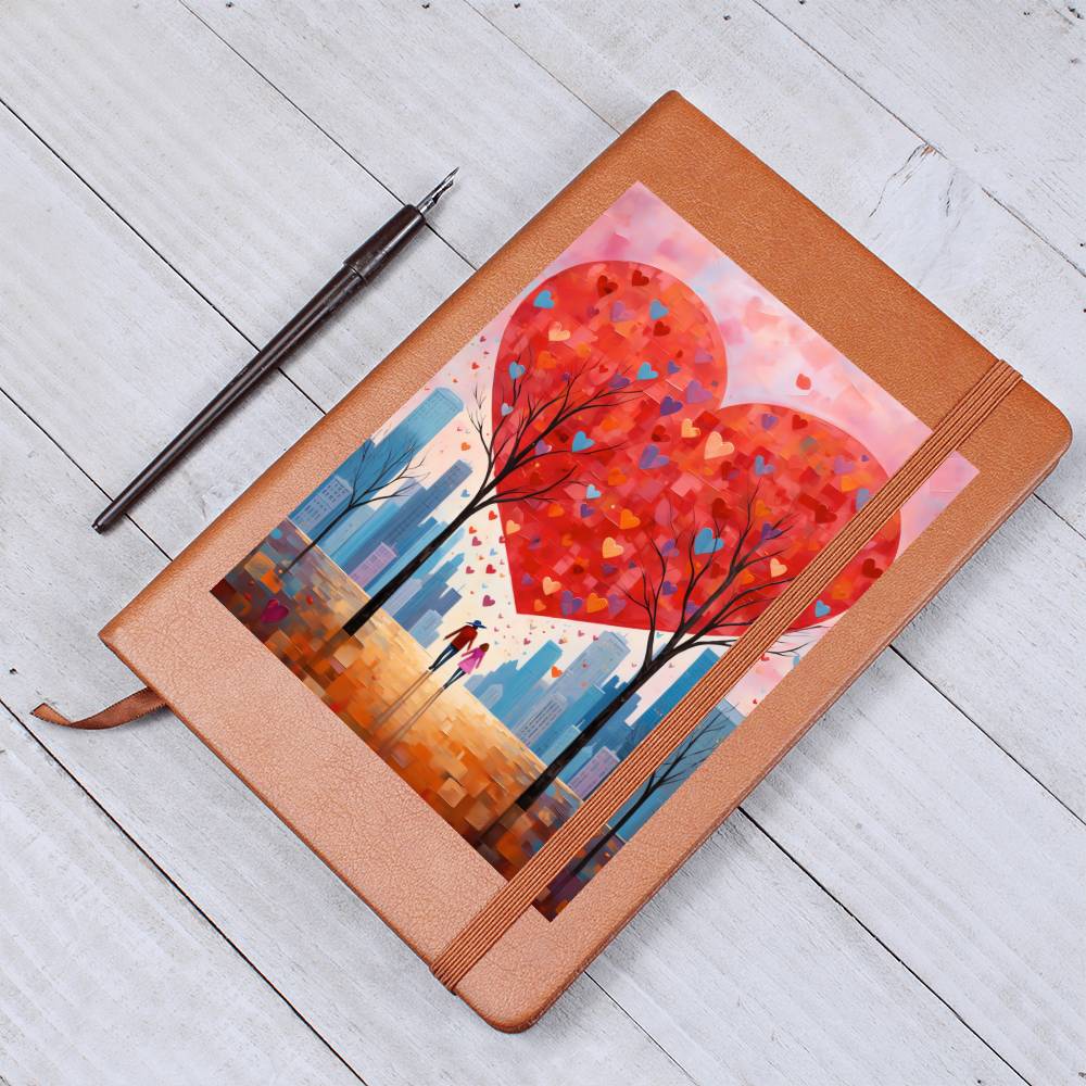 Valentine's Day Art 249 - Vegan Leather Journal