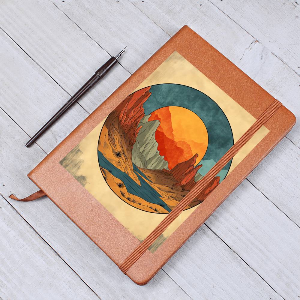 Minimalist BOHO Art 121 - Vegan Leather Journal
