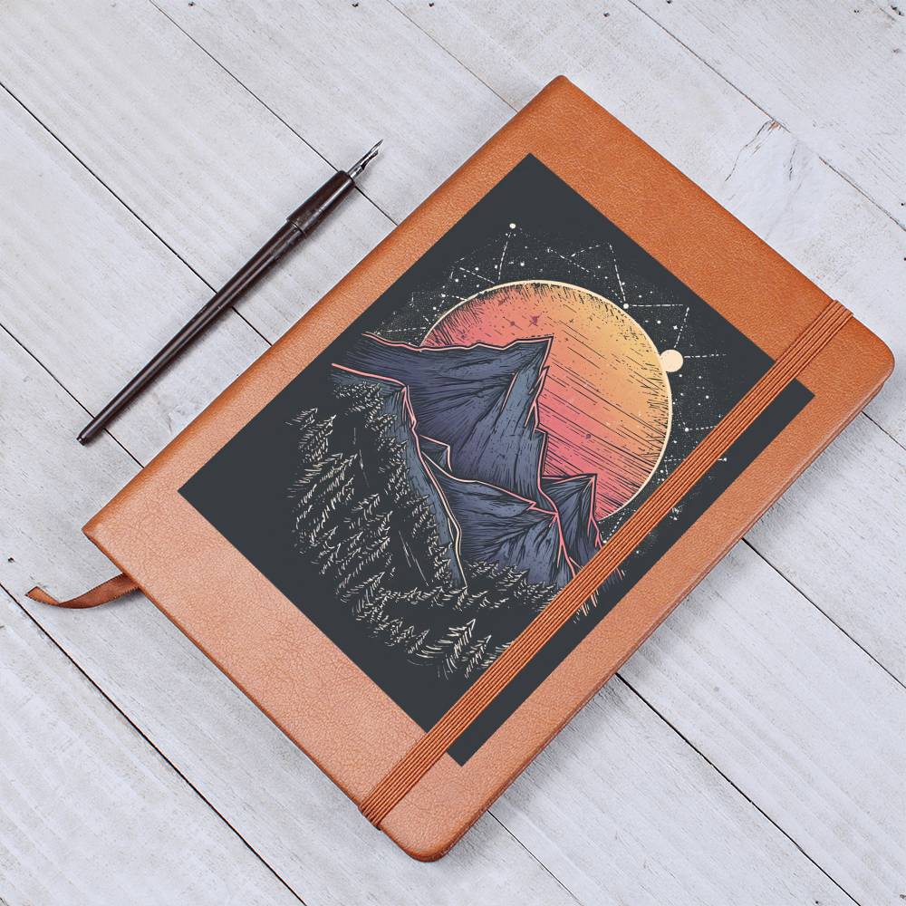 Minimalist BOHO Art 138 - Vegan Leather Journal