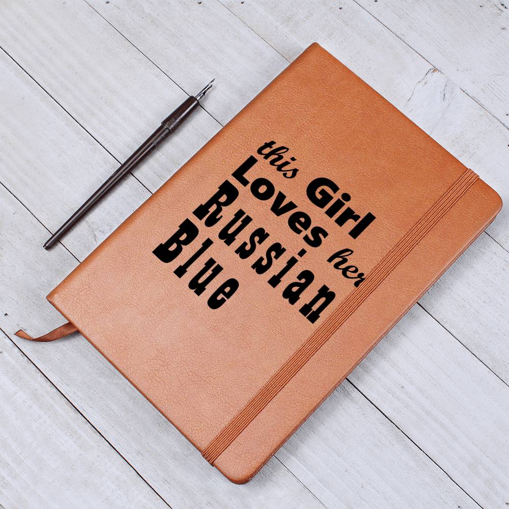 Russian Blue - Vegan Leather Journal