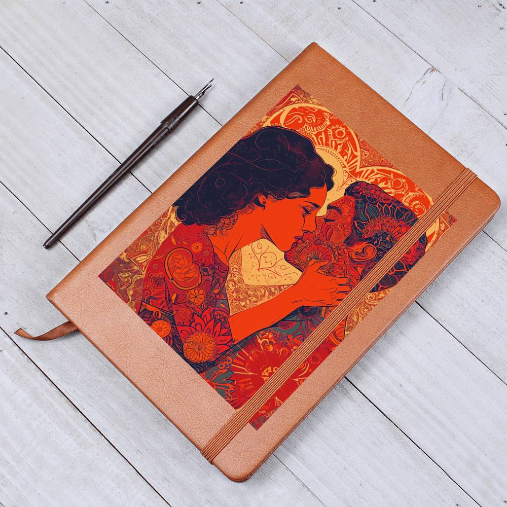 Valentine's Day Art 093 - Vegan Leather Journal