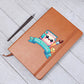 Cute Back to School Sticker 063 - Vegan Leather Journal