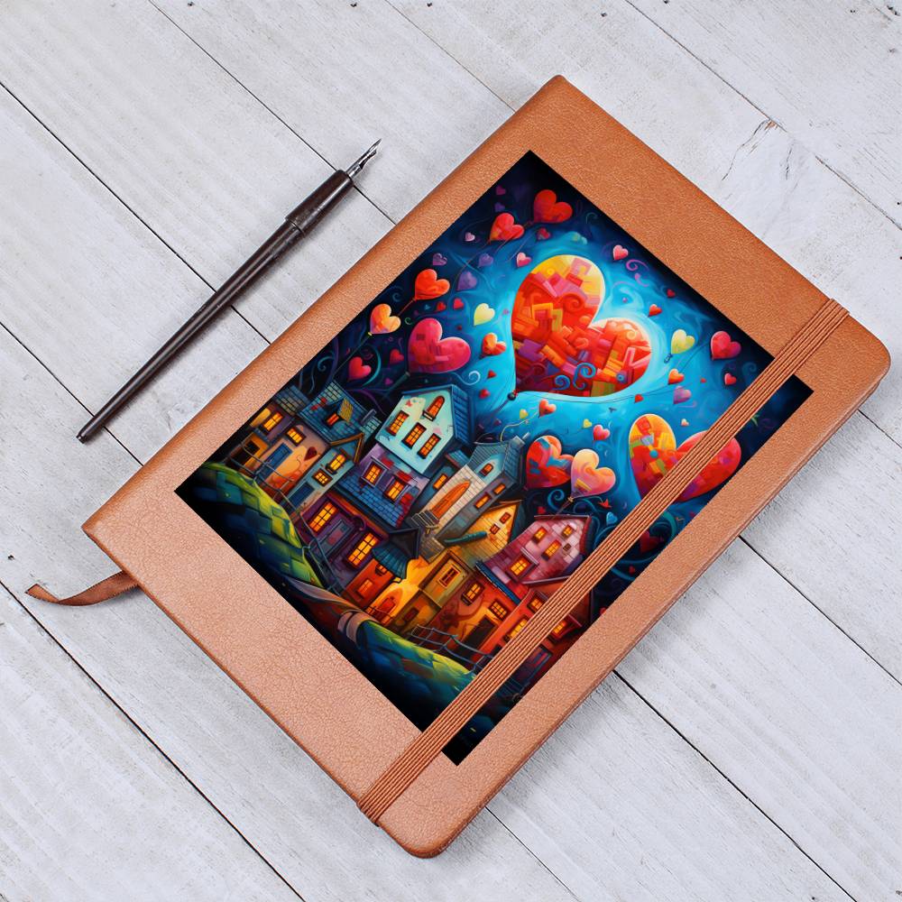 Valentine's Day Art 446 - Vegan Leather Journal