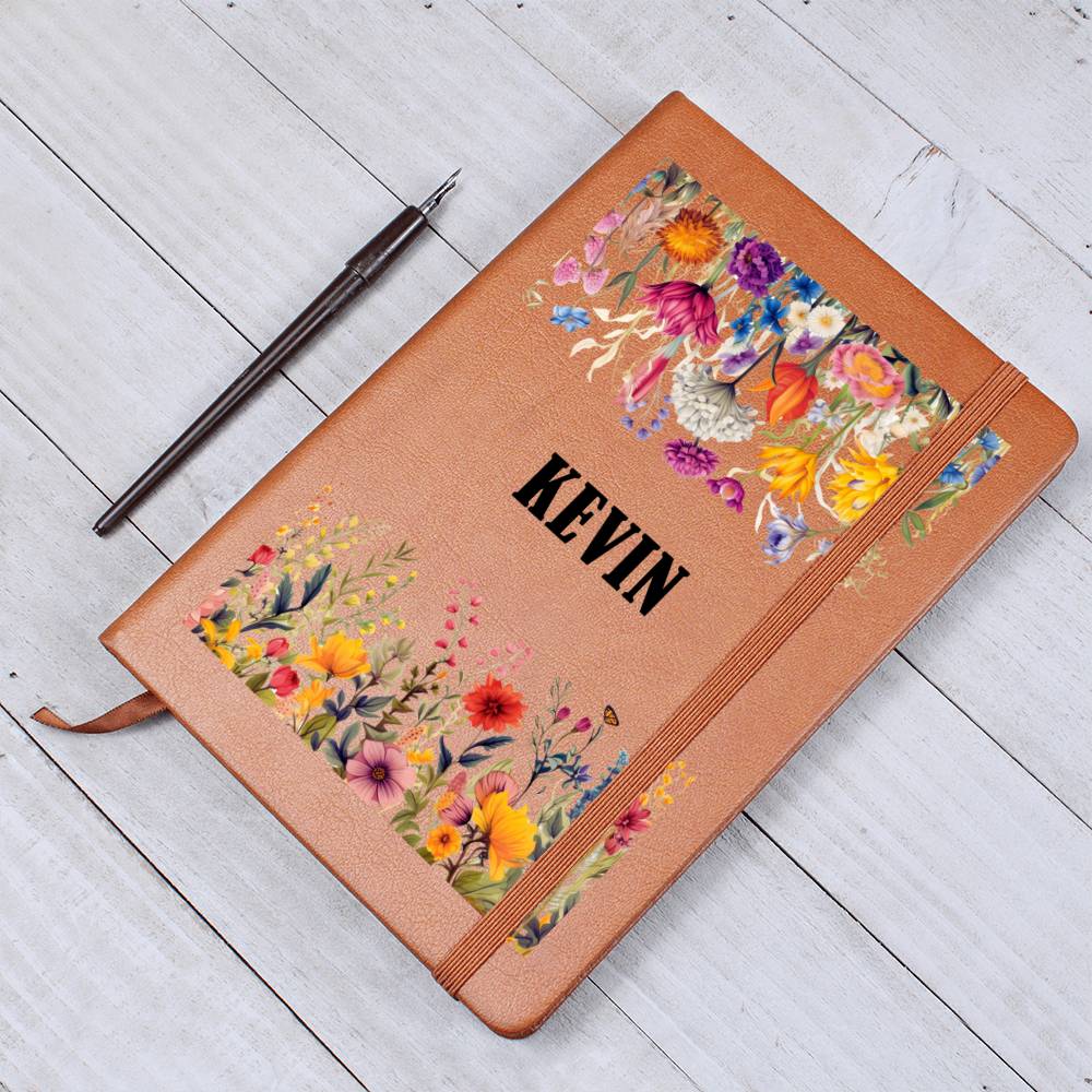 Kevin (Botanical Blooms) - Vegan Leather Journal