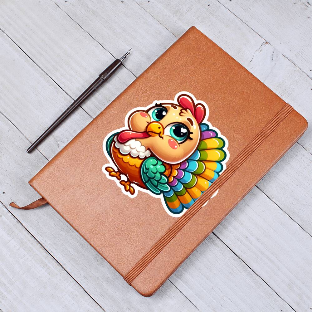 Cute Turkey sticker 200 - Vegan Leather Journal