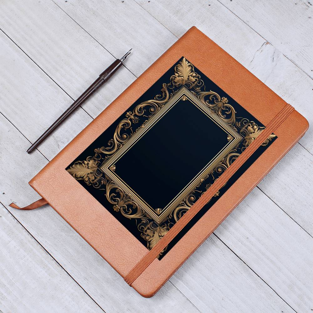 Ornate Gold Cover 112 - Vegan Leather Journal