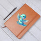 Colorful Baby Dinosaur 080 - Vegan Leather Journal