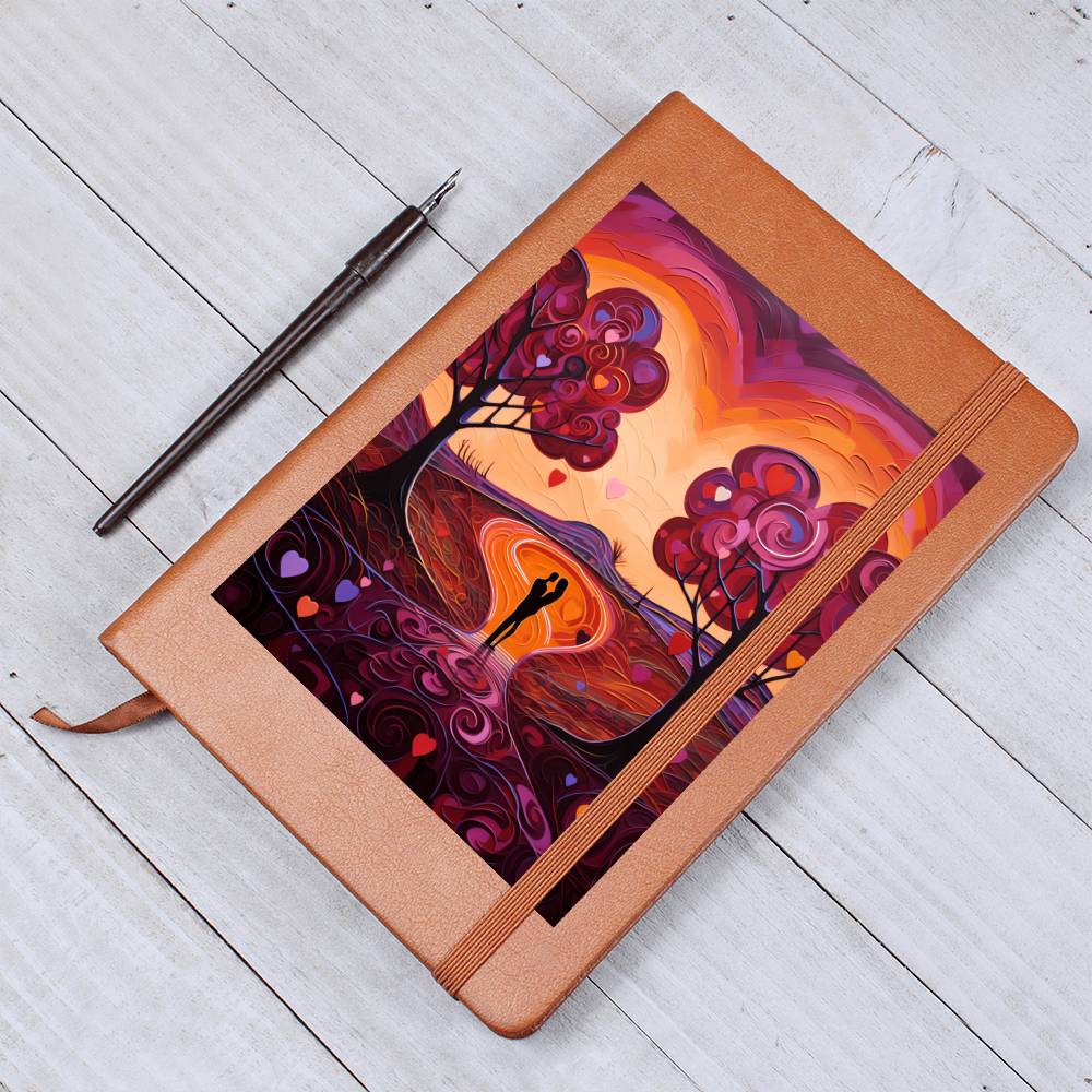 Valentine's Day Art 078 - Vegan Leather Journal