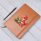 Colorful Baby Dinosaur 092 - Vegan Leather Journal