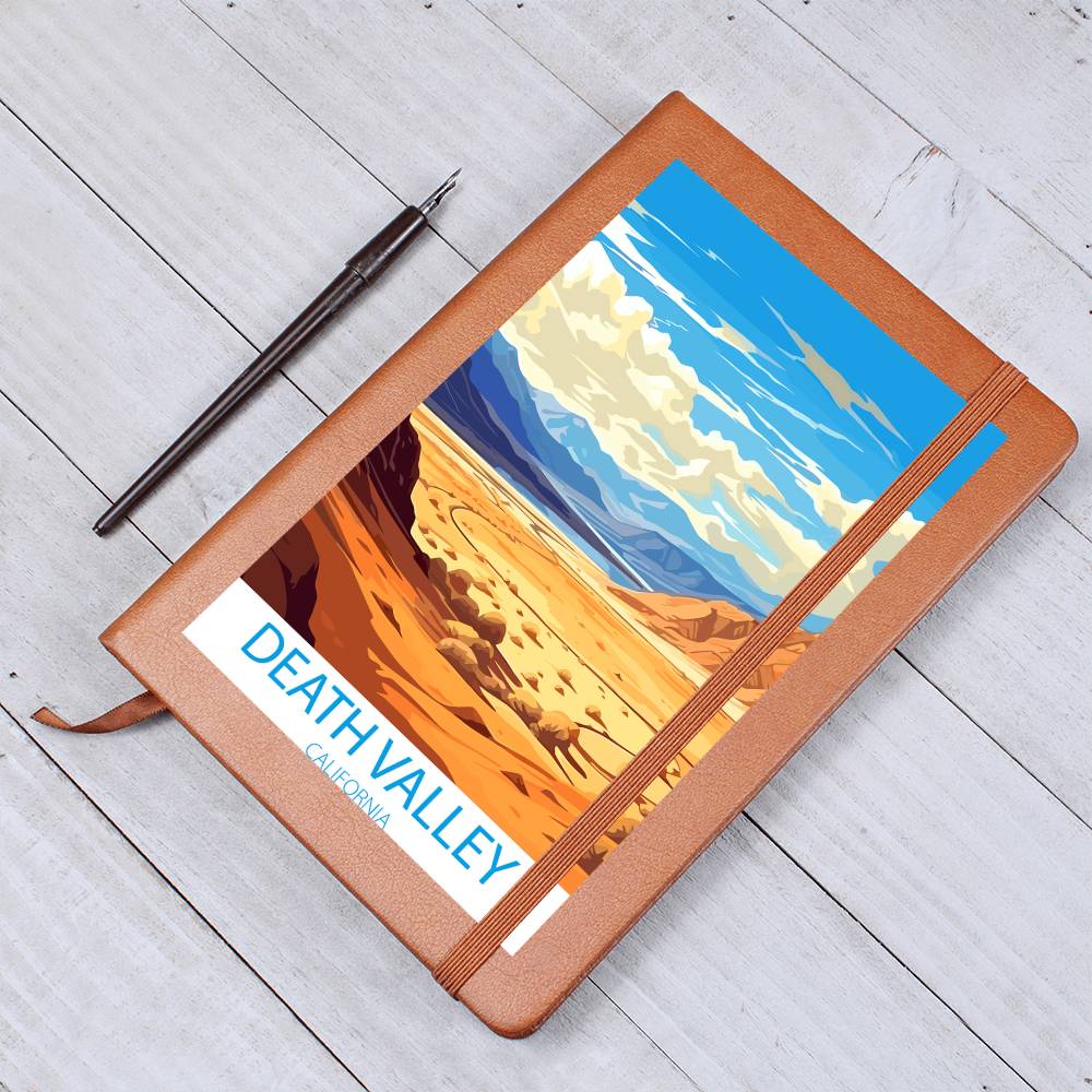 Famous Travel Destinations - Death Valley, California - Vegan Leather Journal