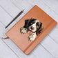 English Springer Spaniel Peeking - Vegan Leather Journal