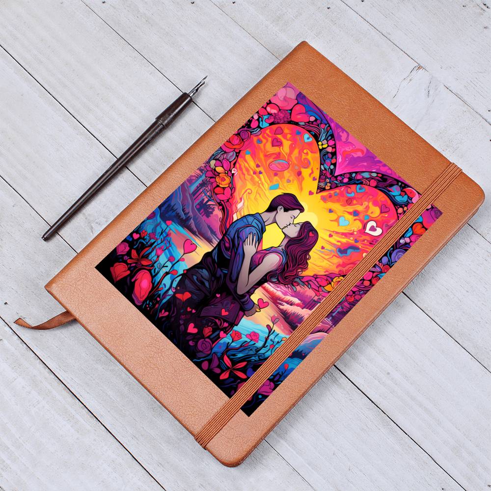 Valentine's Day Art 105 - Vegan Leather Journal