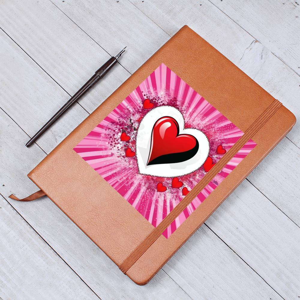 Valentine's Day Pop Art 06 - Vegan Leather Journal