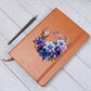 Floral Flower Wreath 112 - Vegan Leather Journal