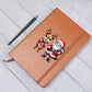 Cute Christmas Reindeer 014 - Vegan Leather Journal