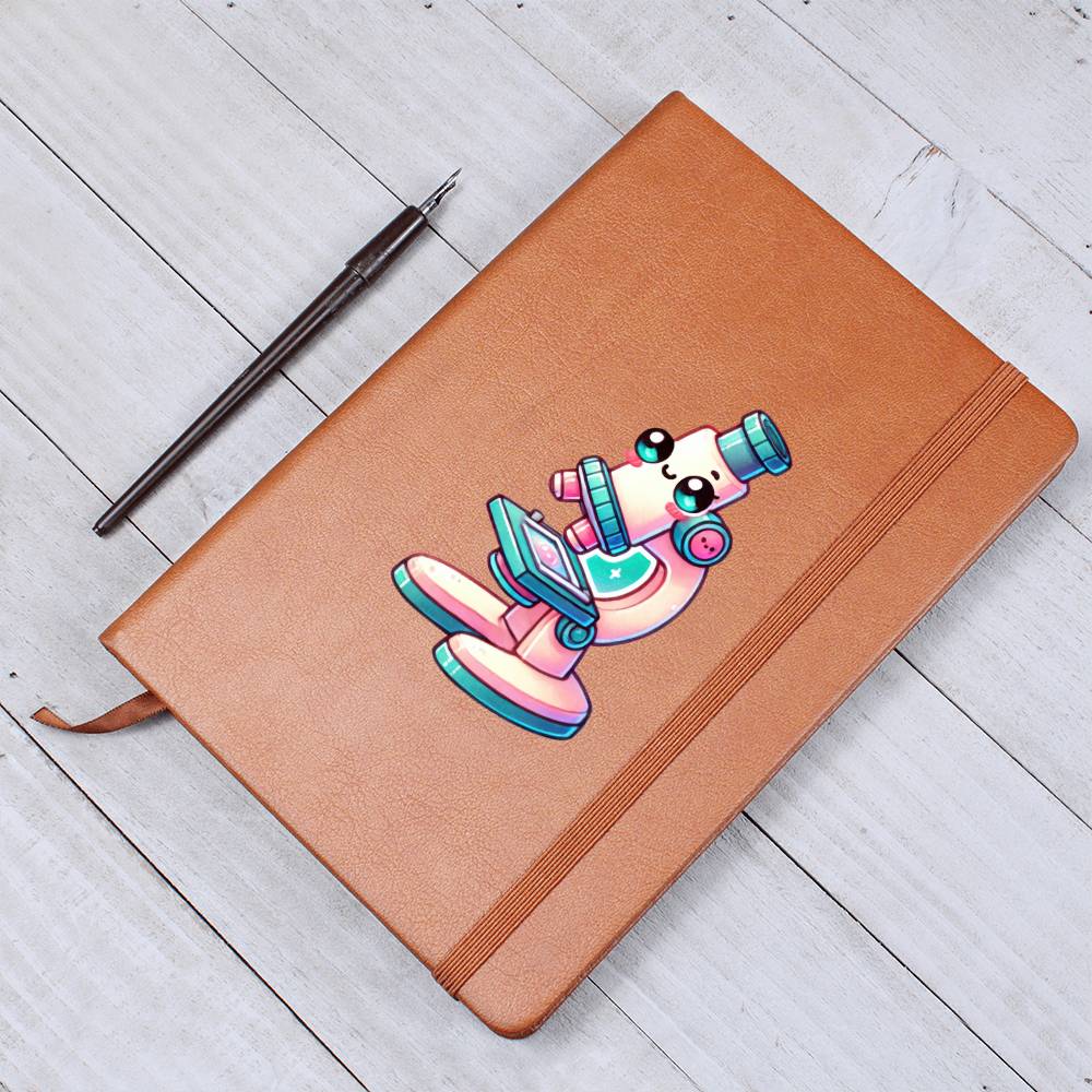 Cute Back to School Sticker 078 - Vegan Leather Journal