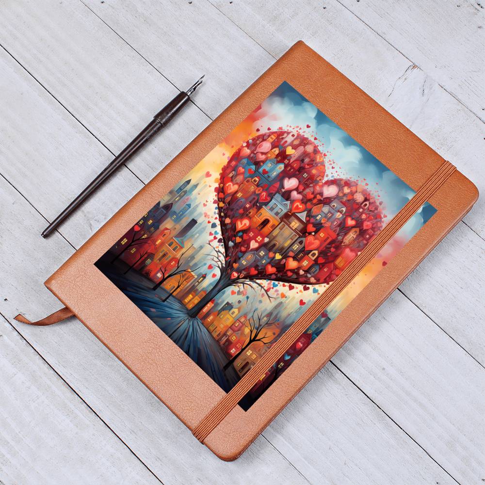 Valentine's Day Art 244 - Vegan Leather Journal