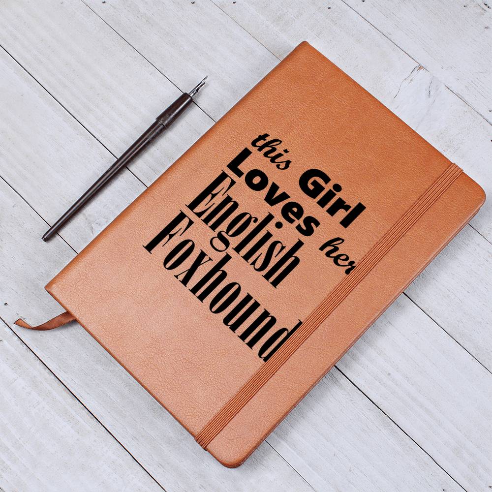 English Foxhound - Vegan Leather Journal