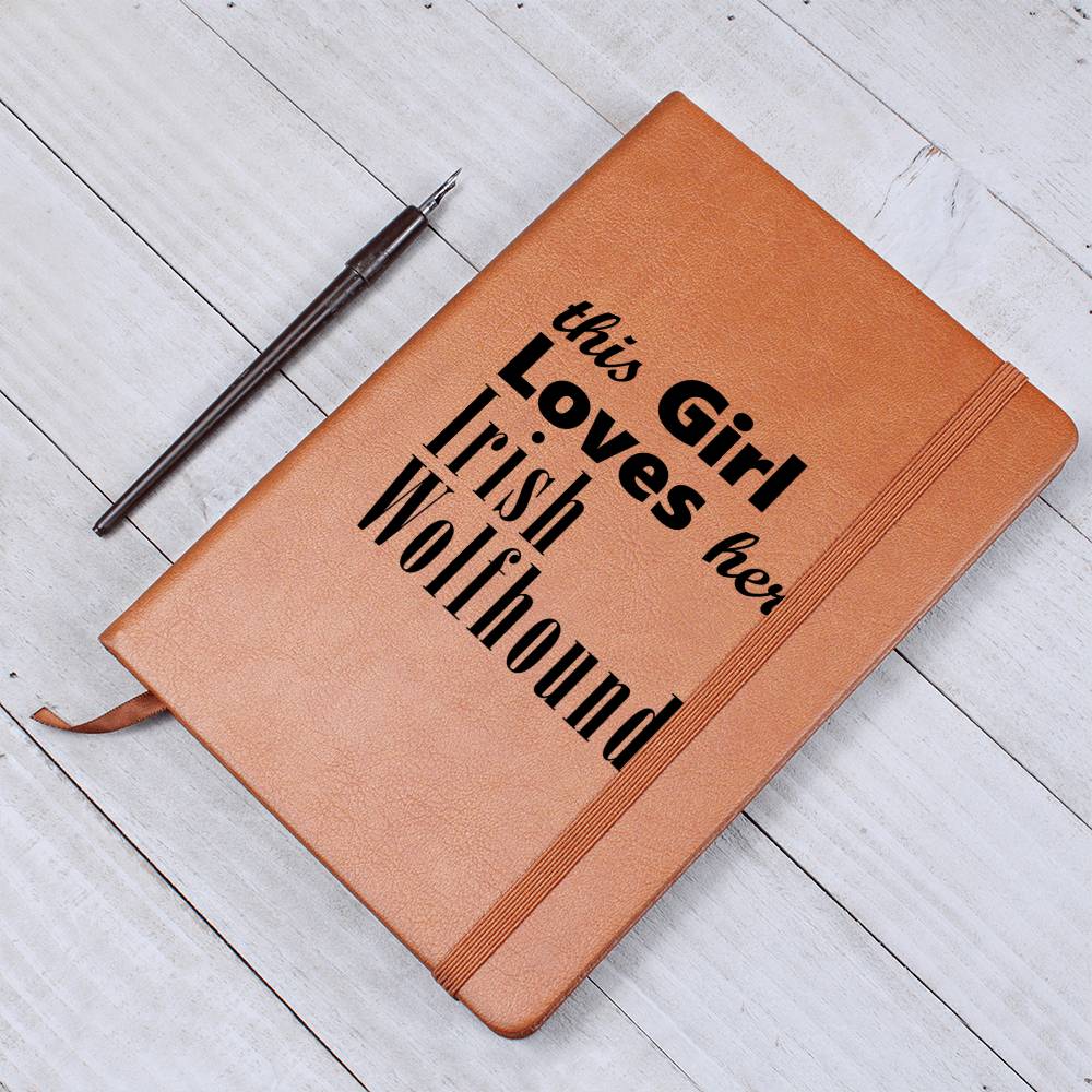 Irish Wolfhound - Vegan Leather Journal