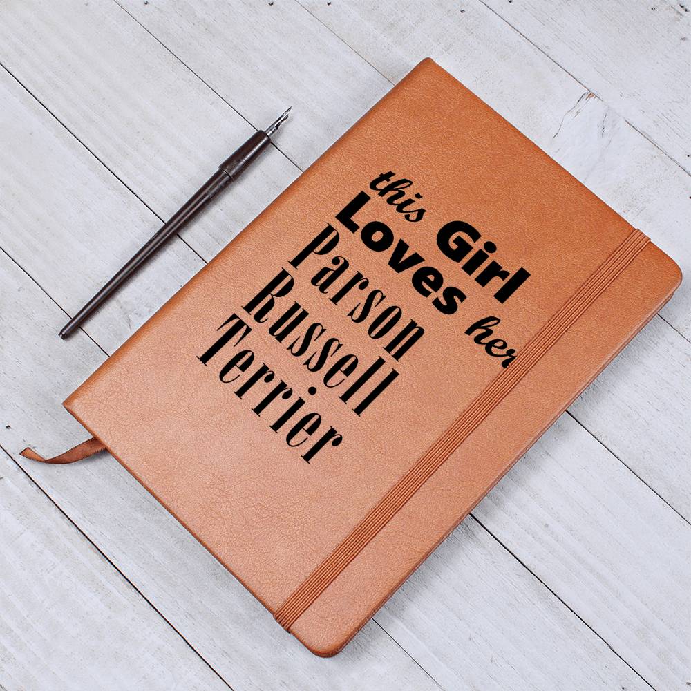 Parson Russell Terrier - Vegan Leather Journal