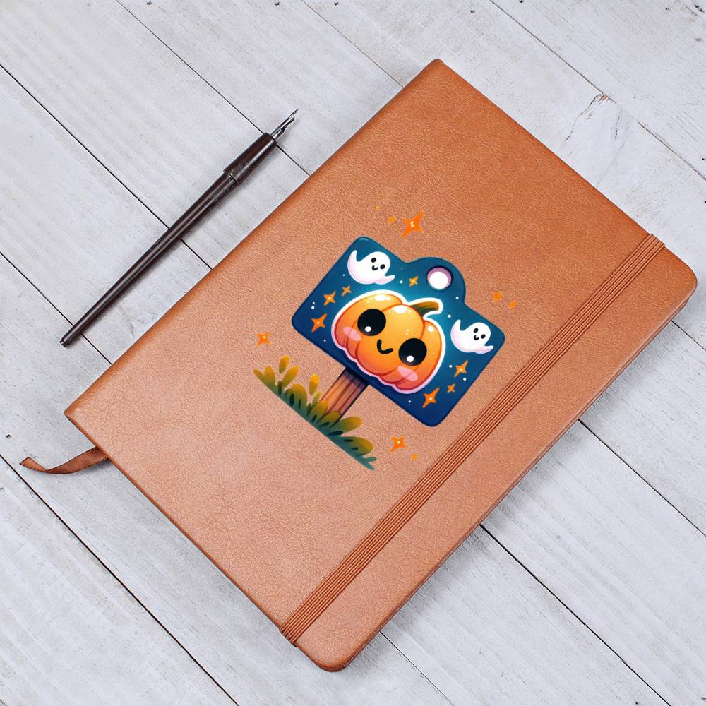 Cute Halloween Sticker 021 - Vegan Leather Journal