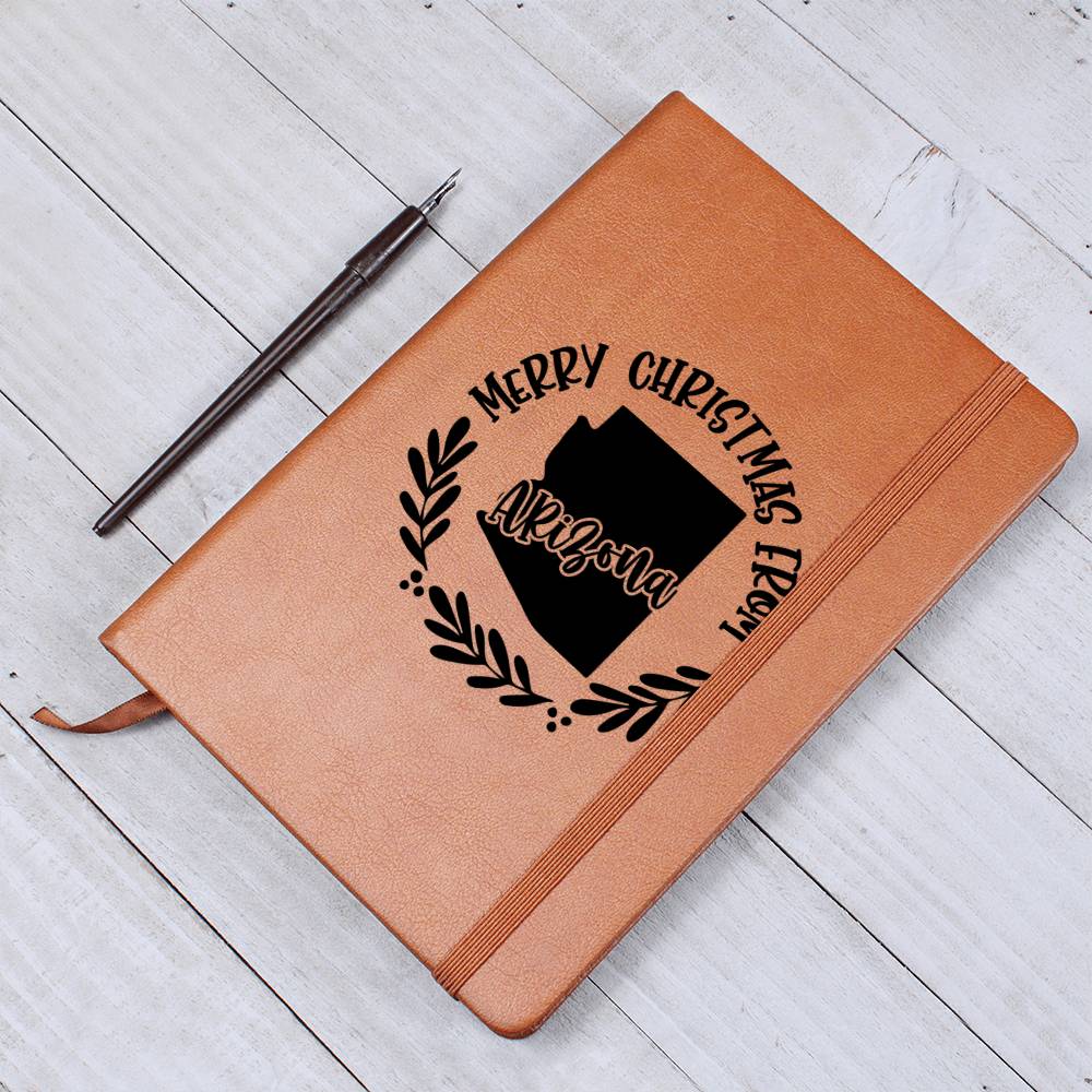 Merry Christmas From Arizona - Vegan Leather Journal